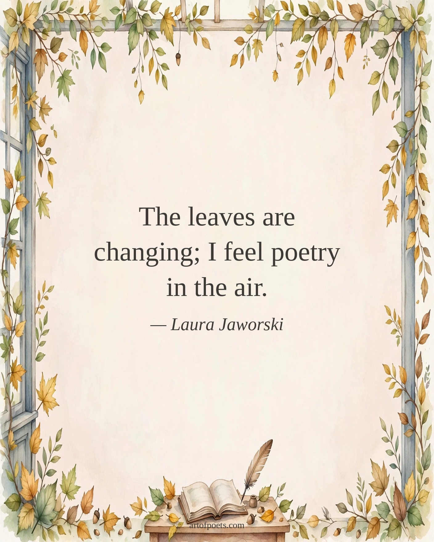 Autumn leaves quote