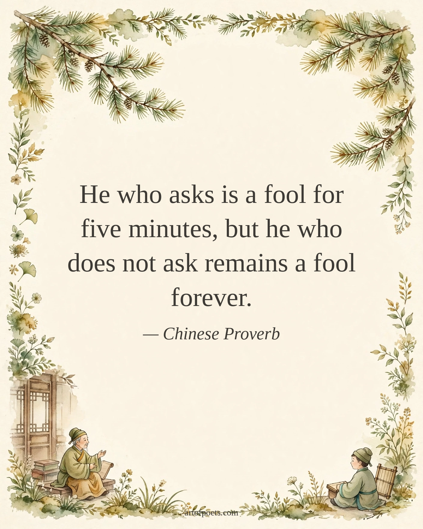 Chinese proverb