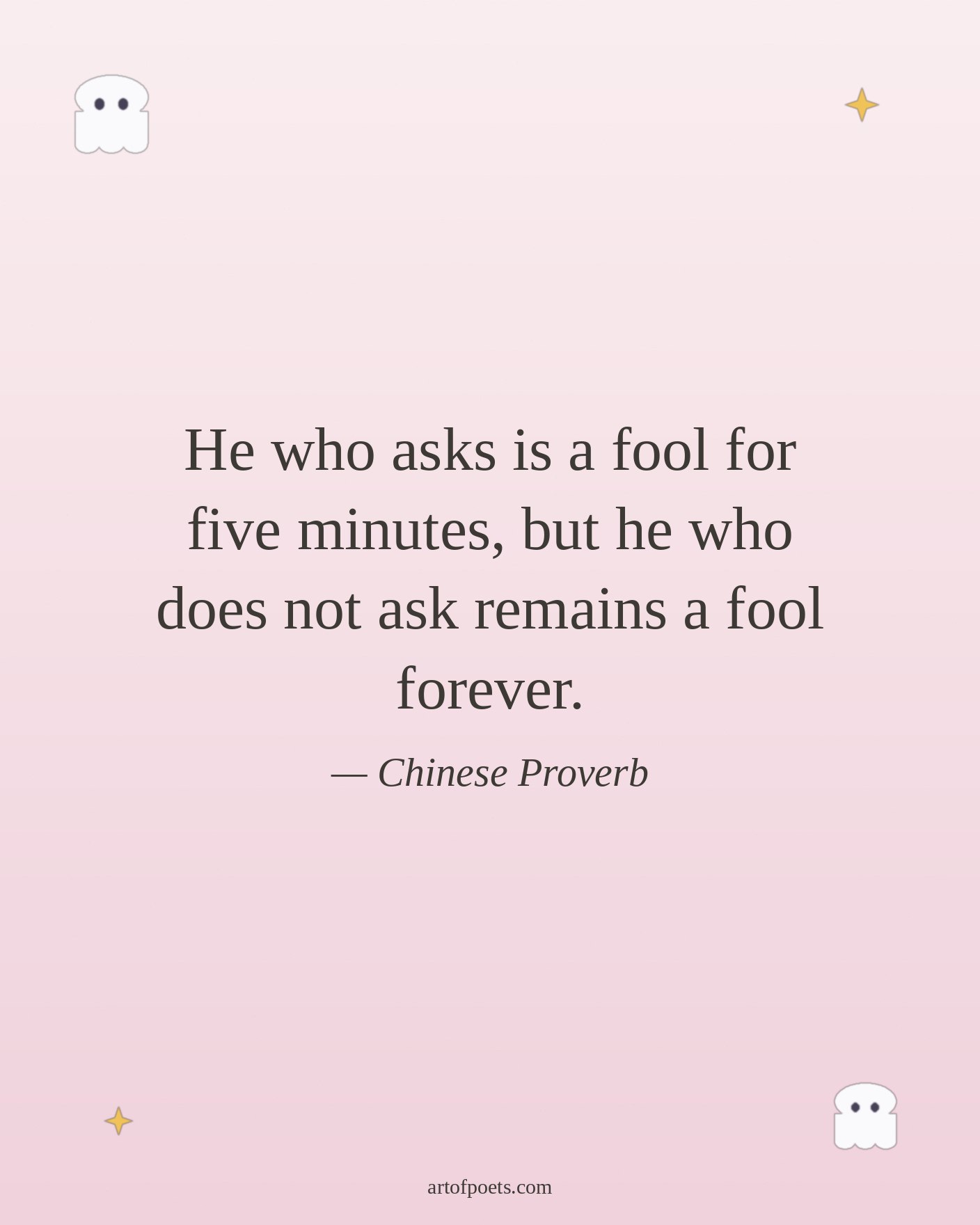 Chinese proverb