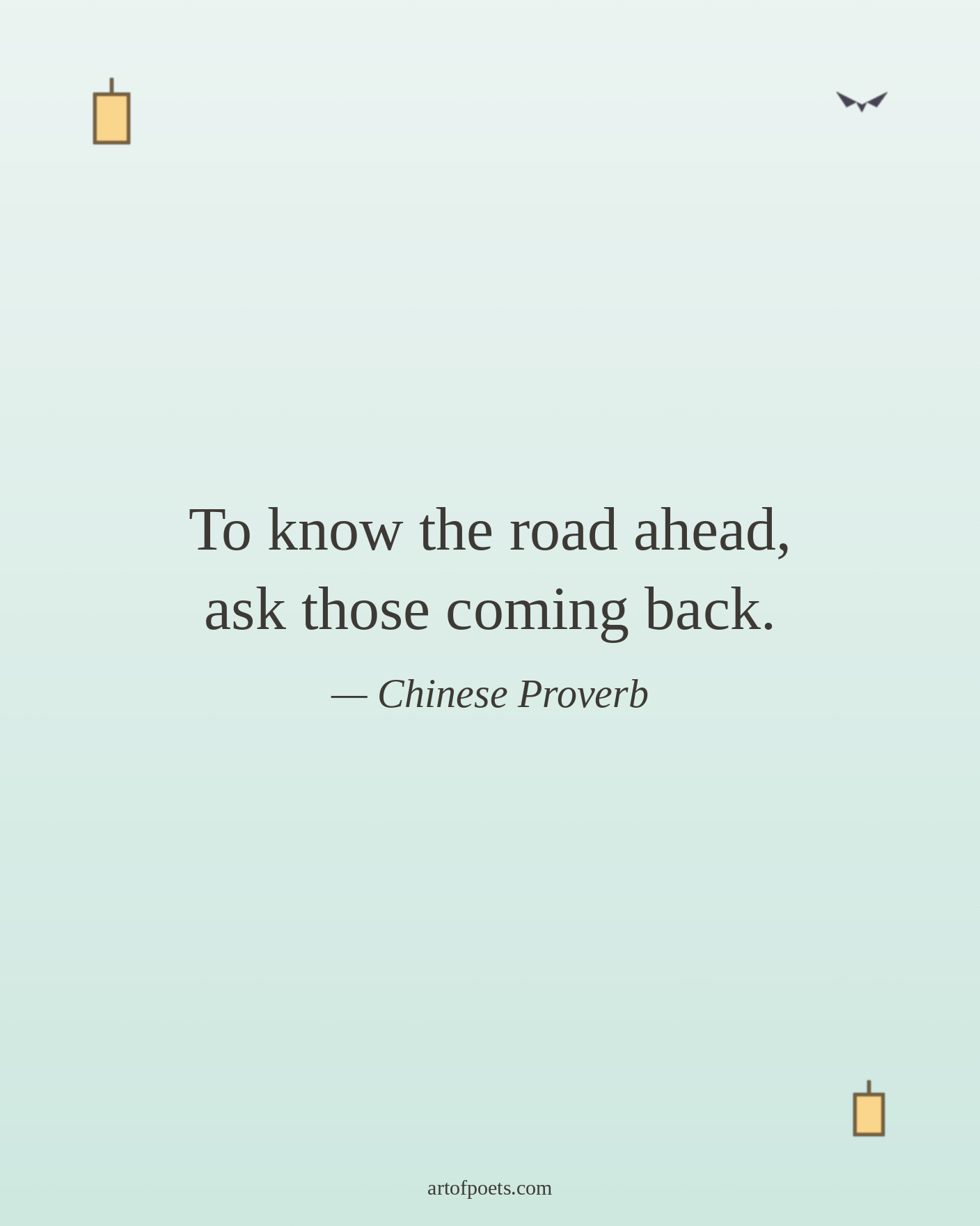 Chinese proverb