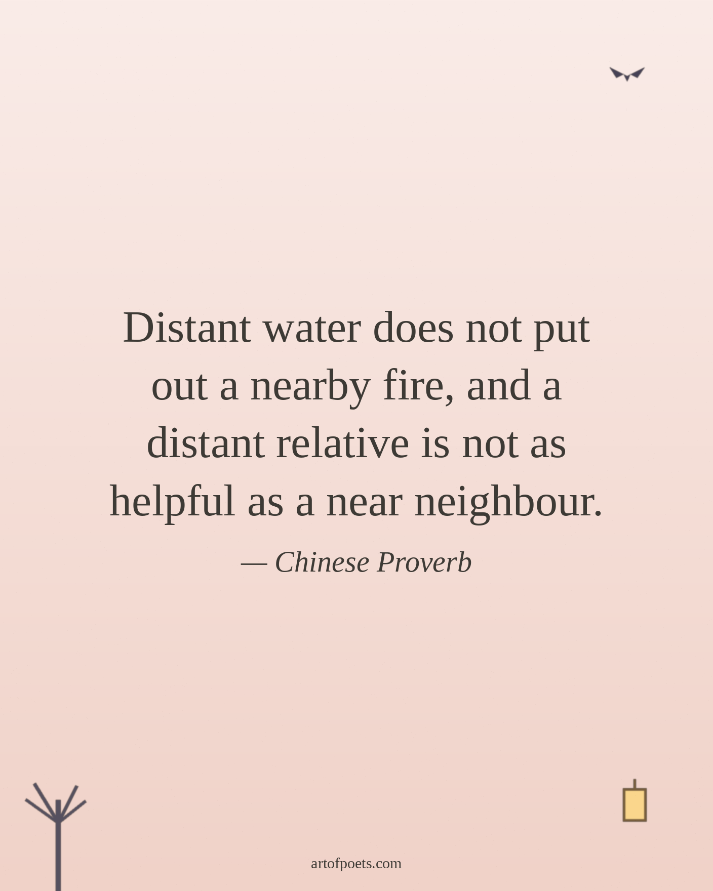 Chinese proverb