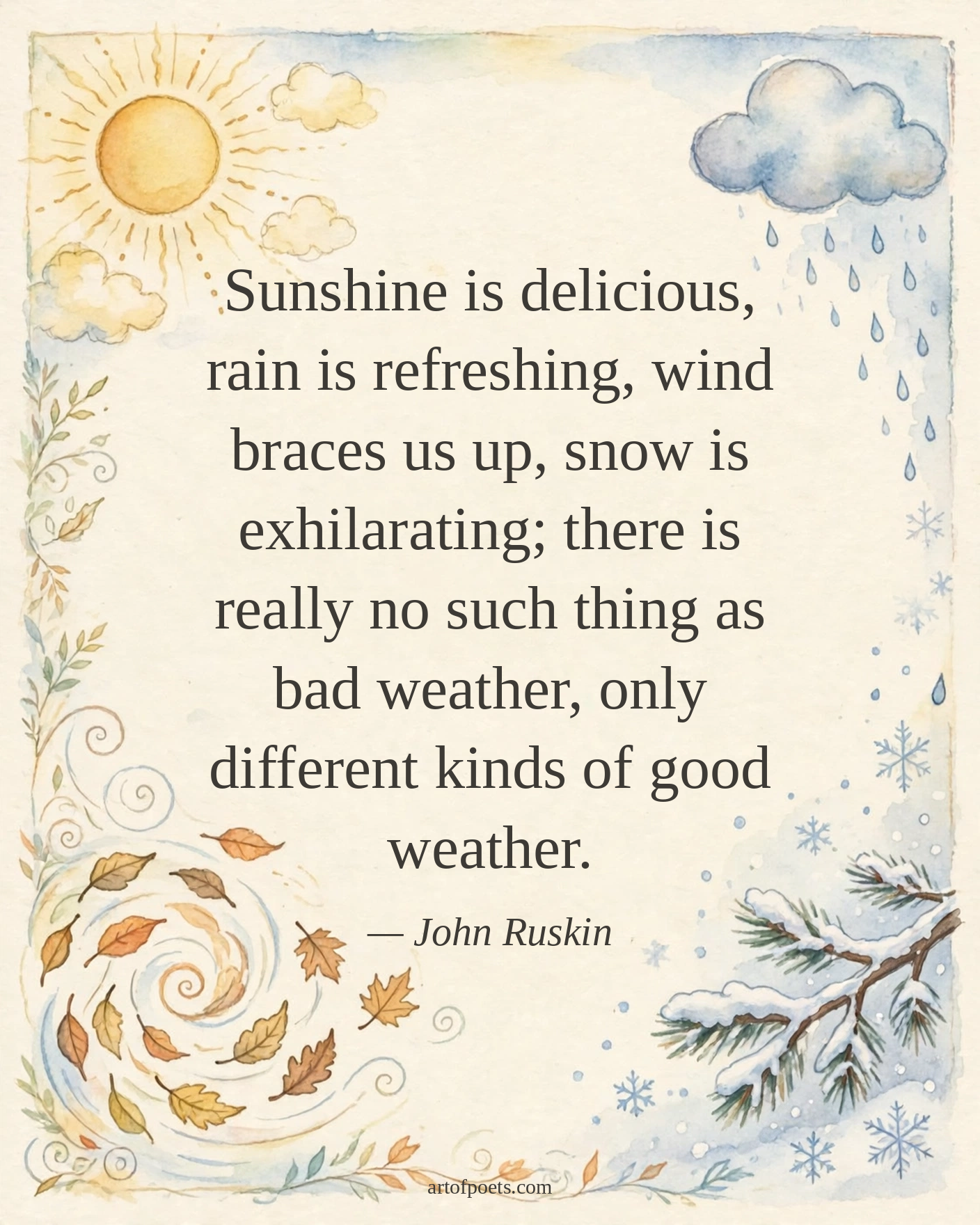 Cold weather quote