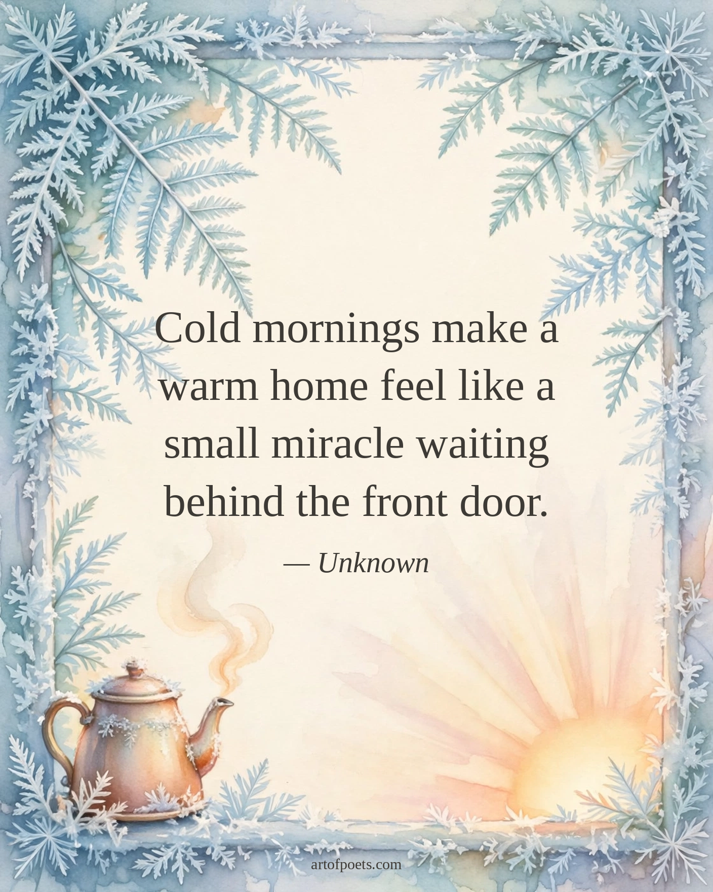 Cold weather quote