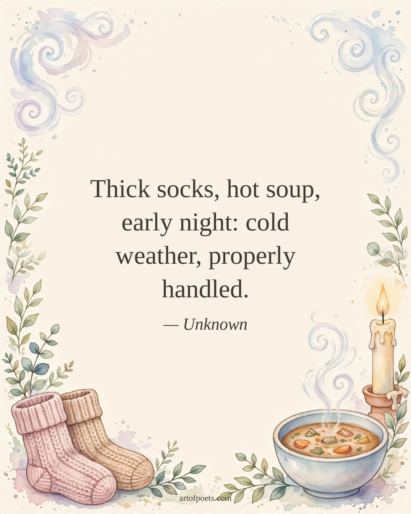 Cold weather quote