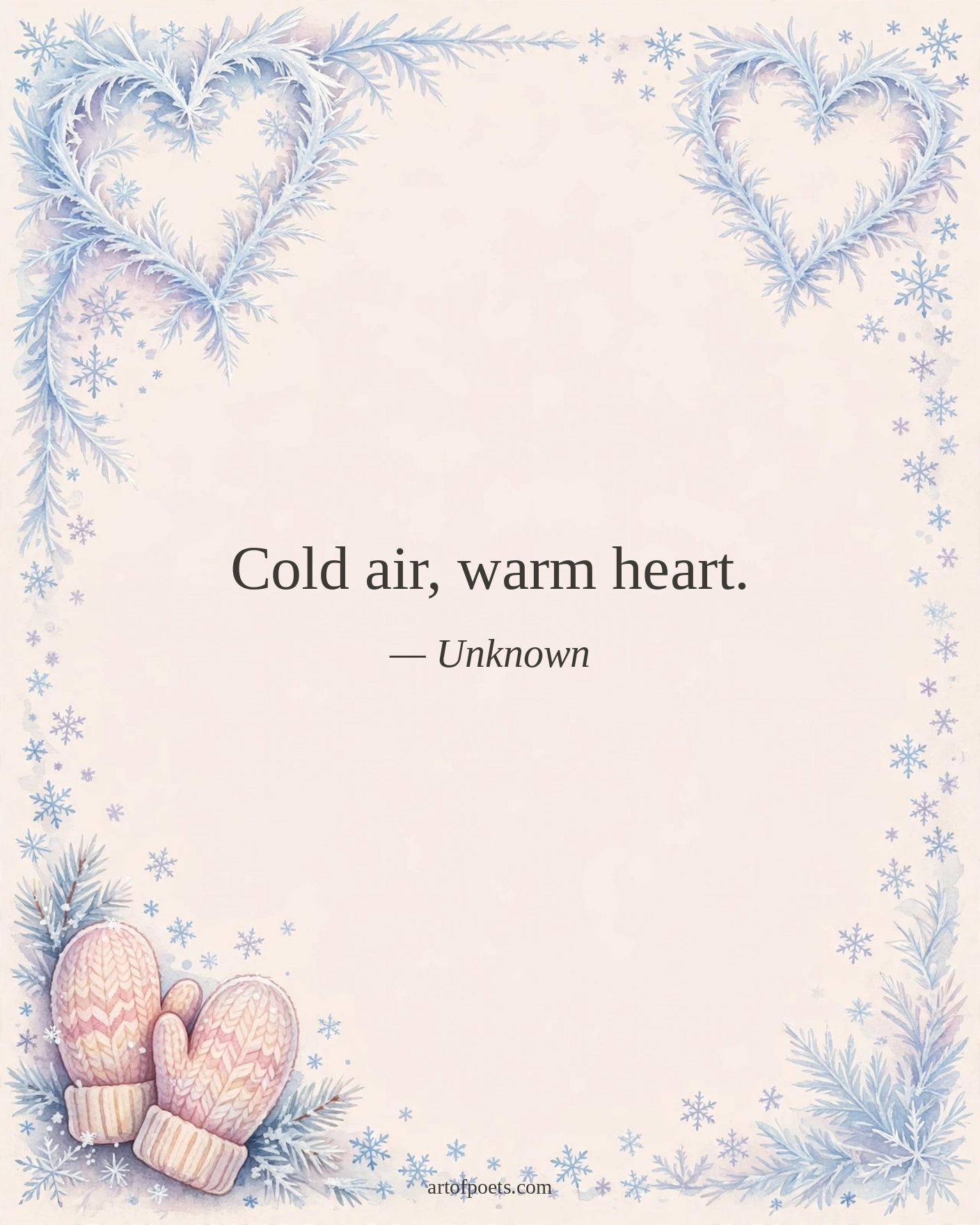 Cold weather quote