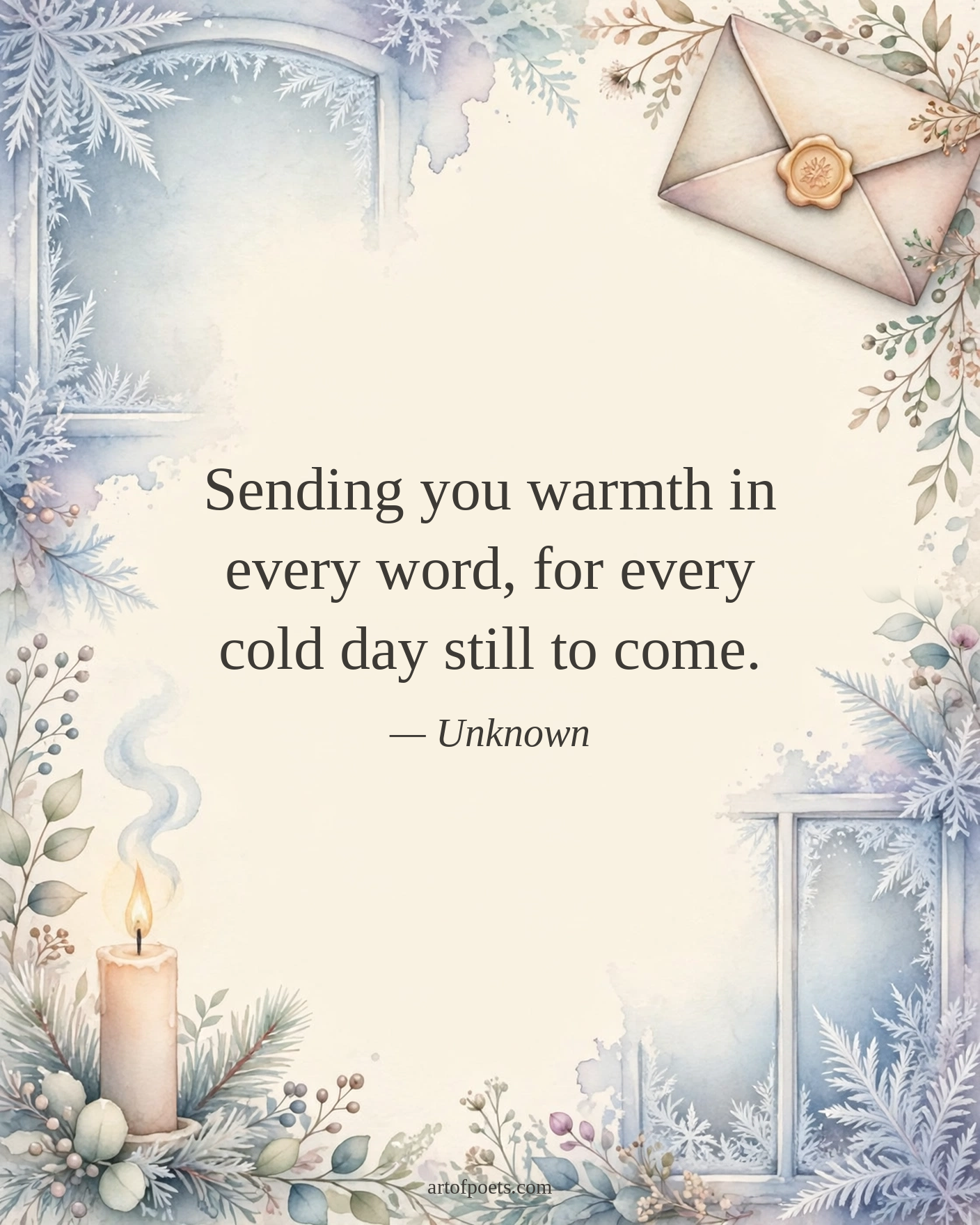 Cold weather quote