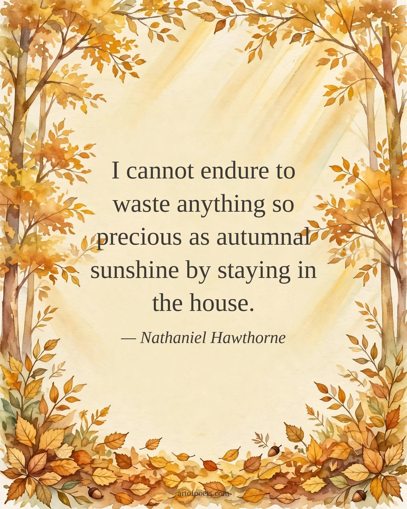 Cozy fall quote