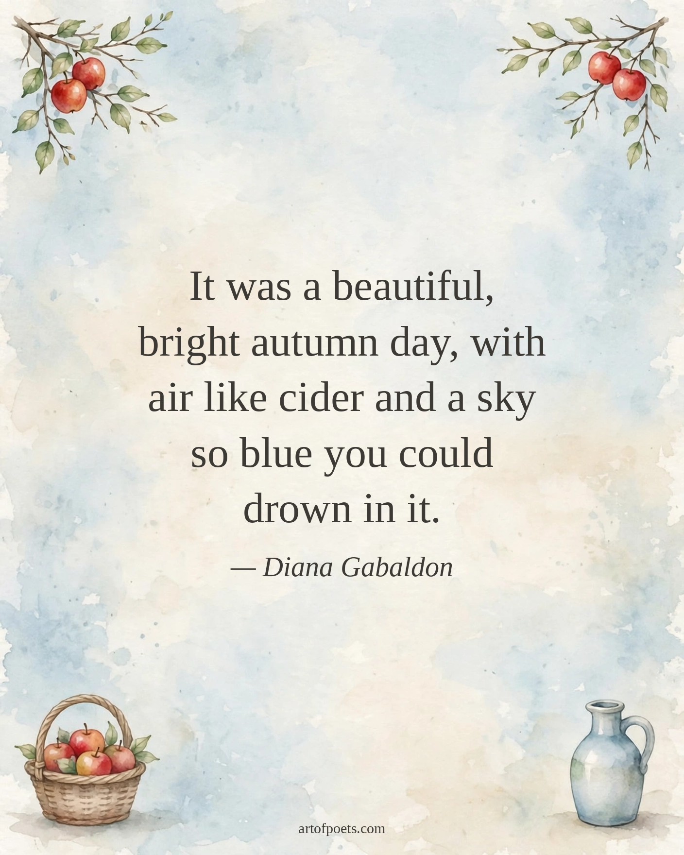 Cozy fall quote