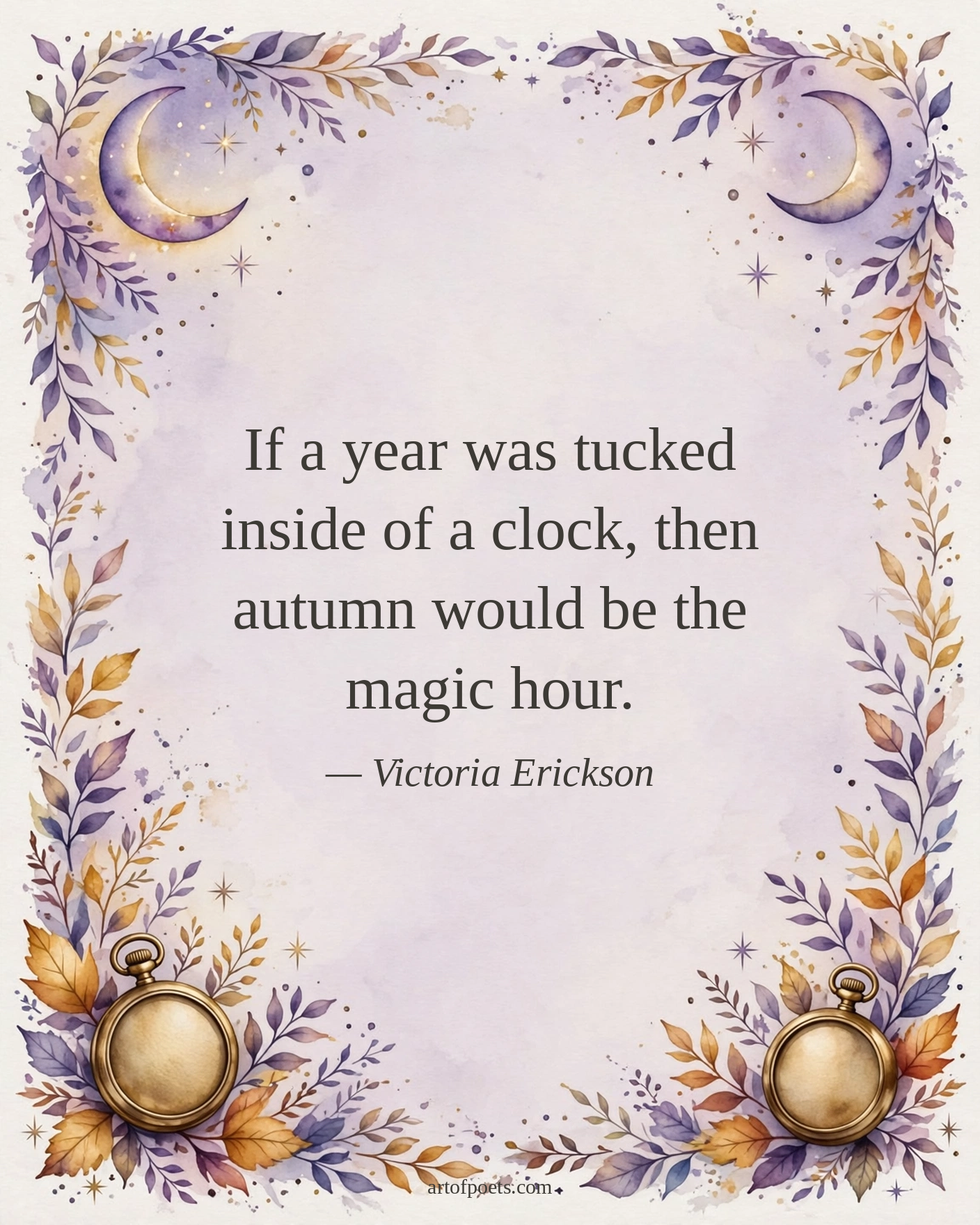 Cozy fall quote