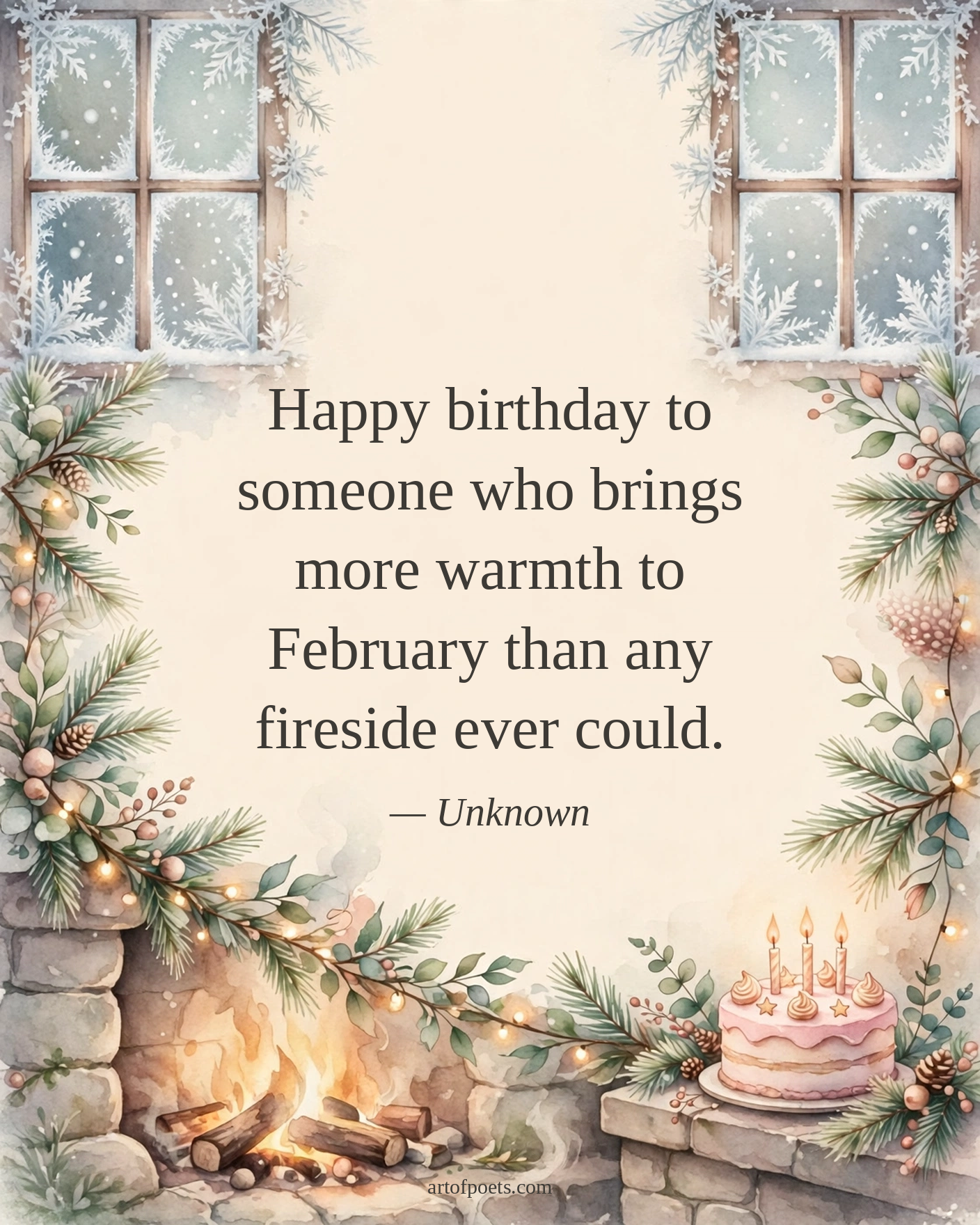 February birthday quote