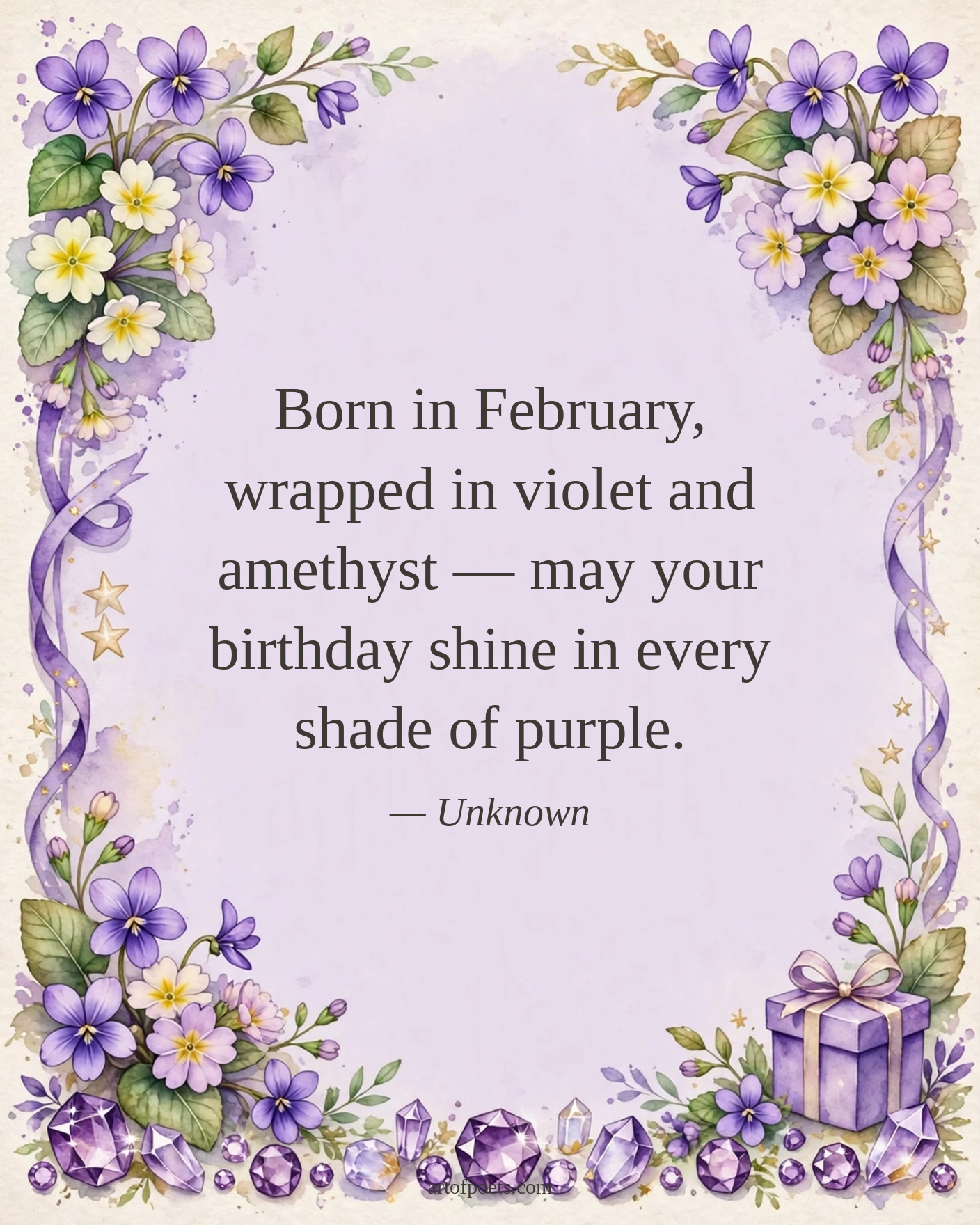 February birthday quote