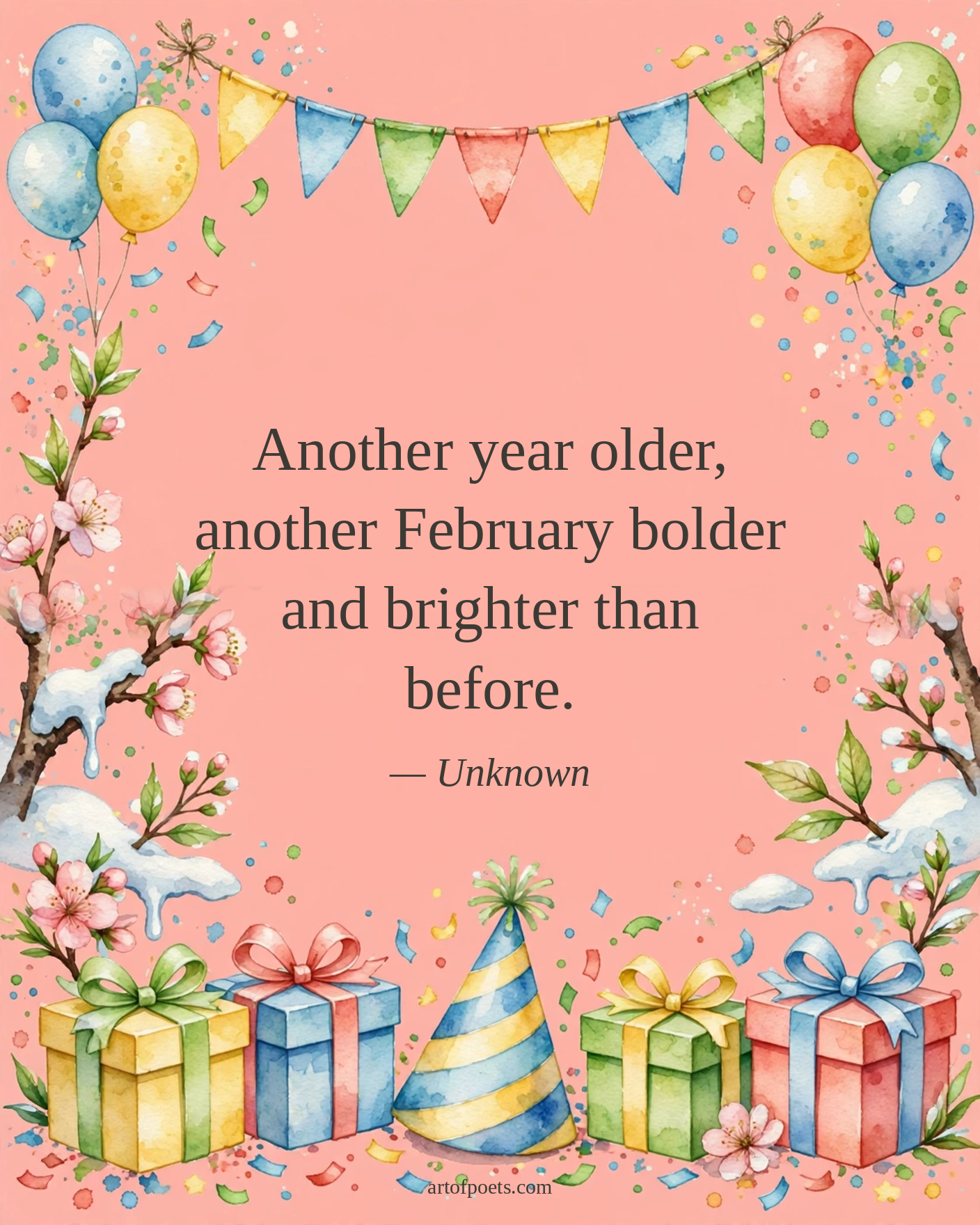 February birthday quote