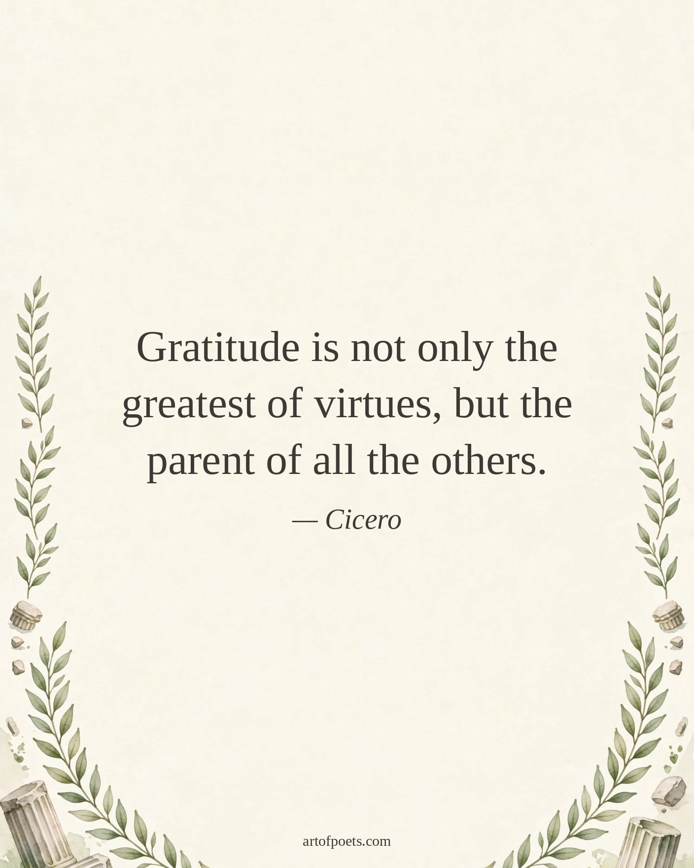 Cicero gratitude quote