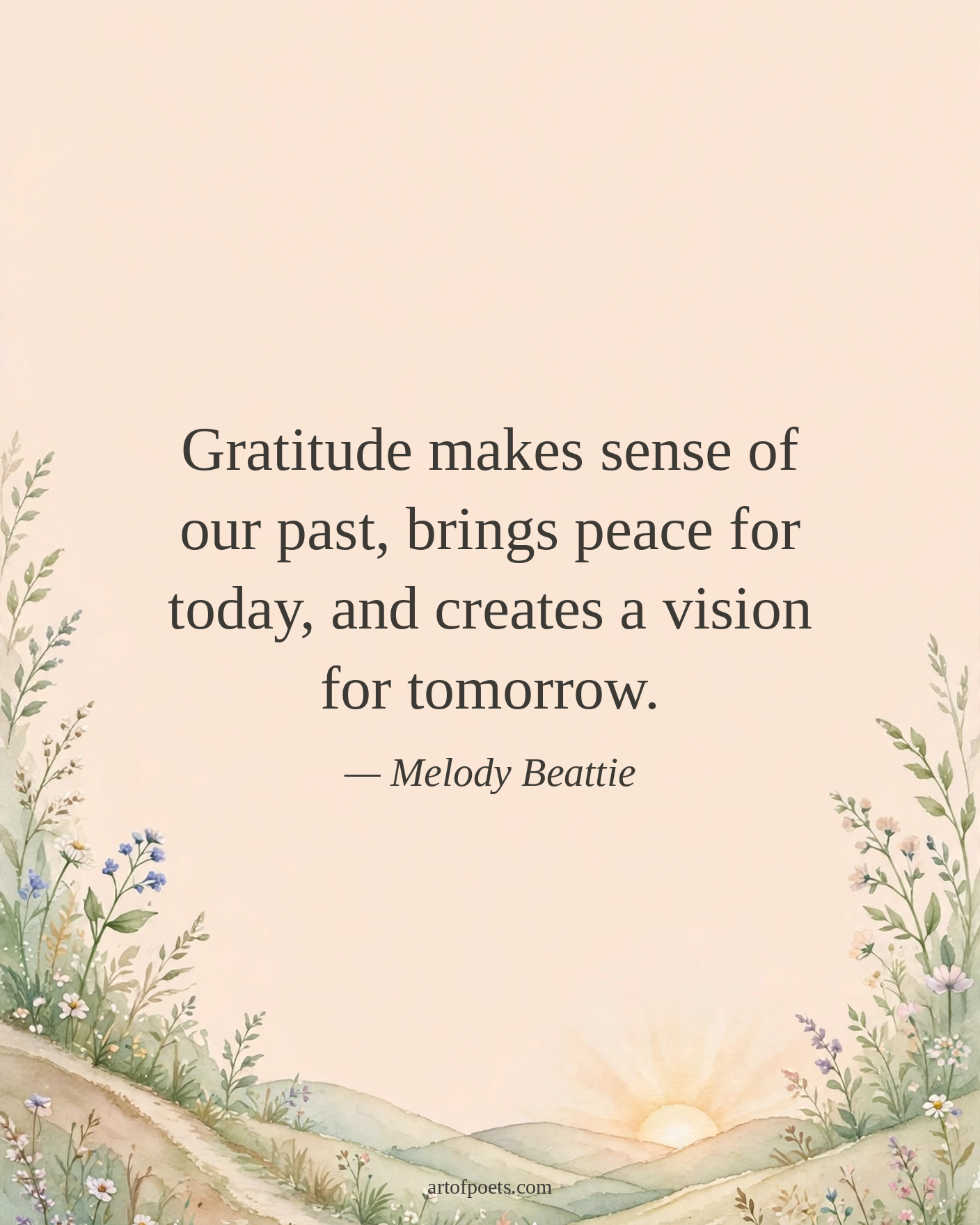 Melody Beattie gratitude quote