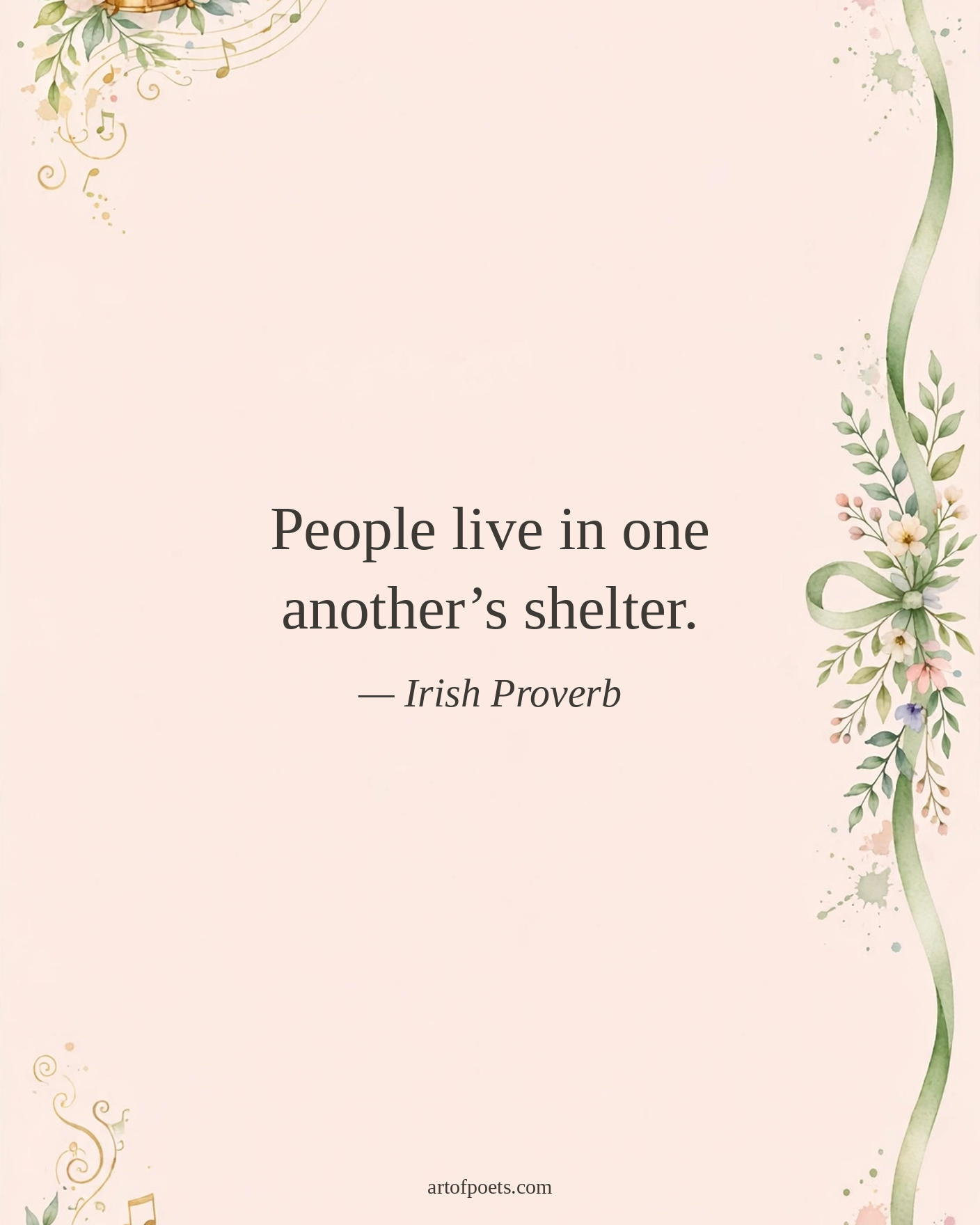 Irish proverb