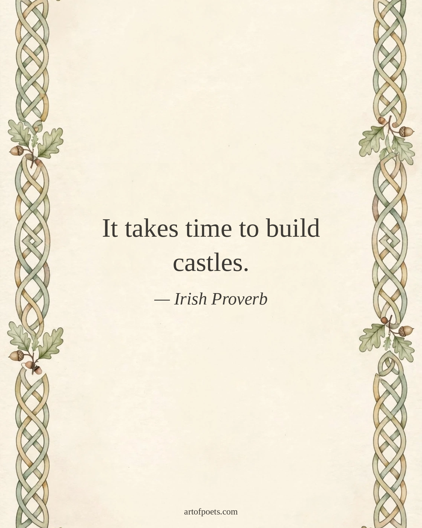 Irish proverb