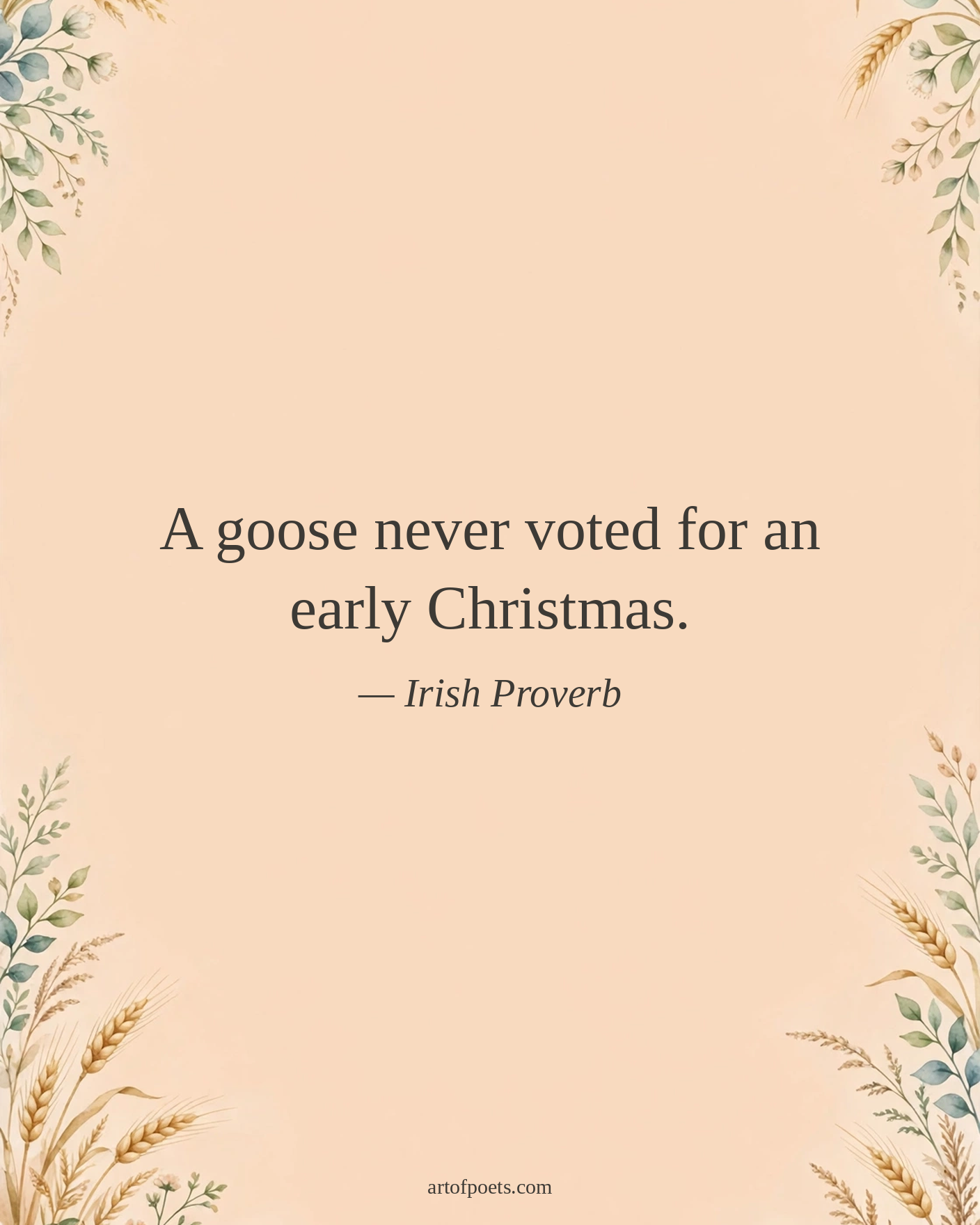 Irish proverb