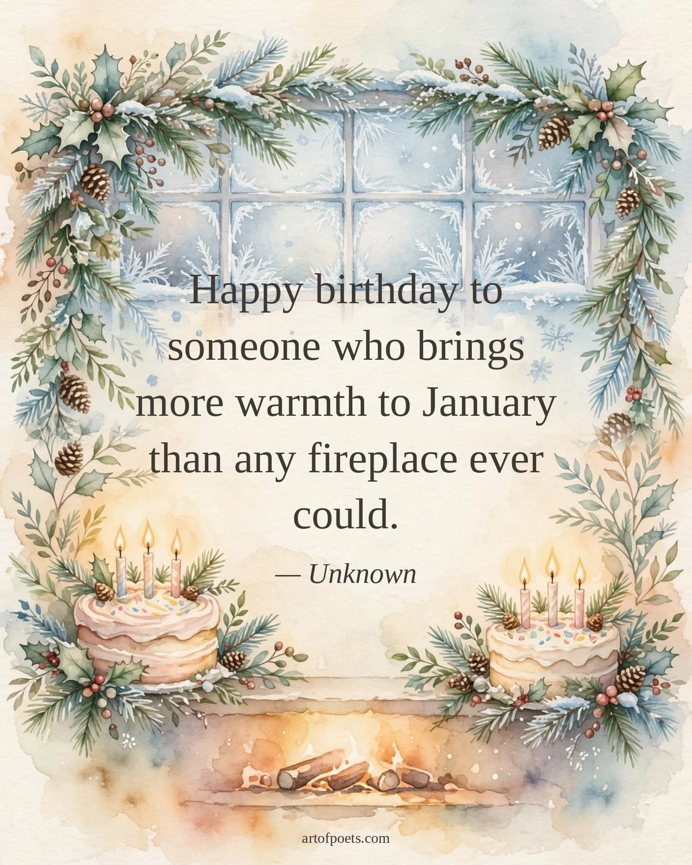 January birthday quote