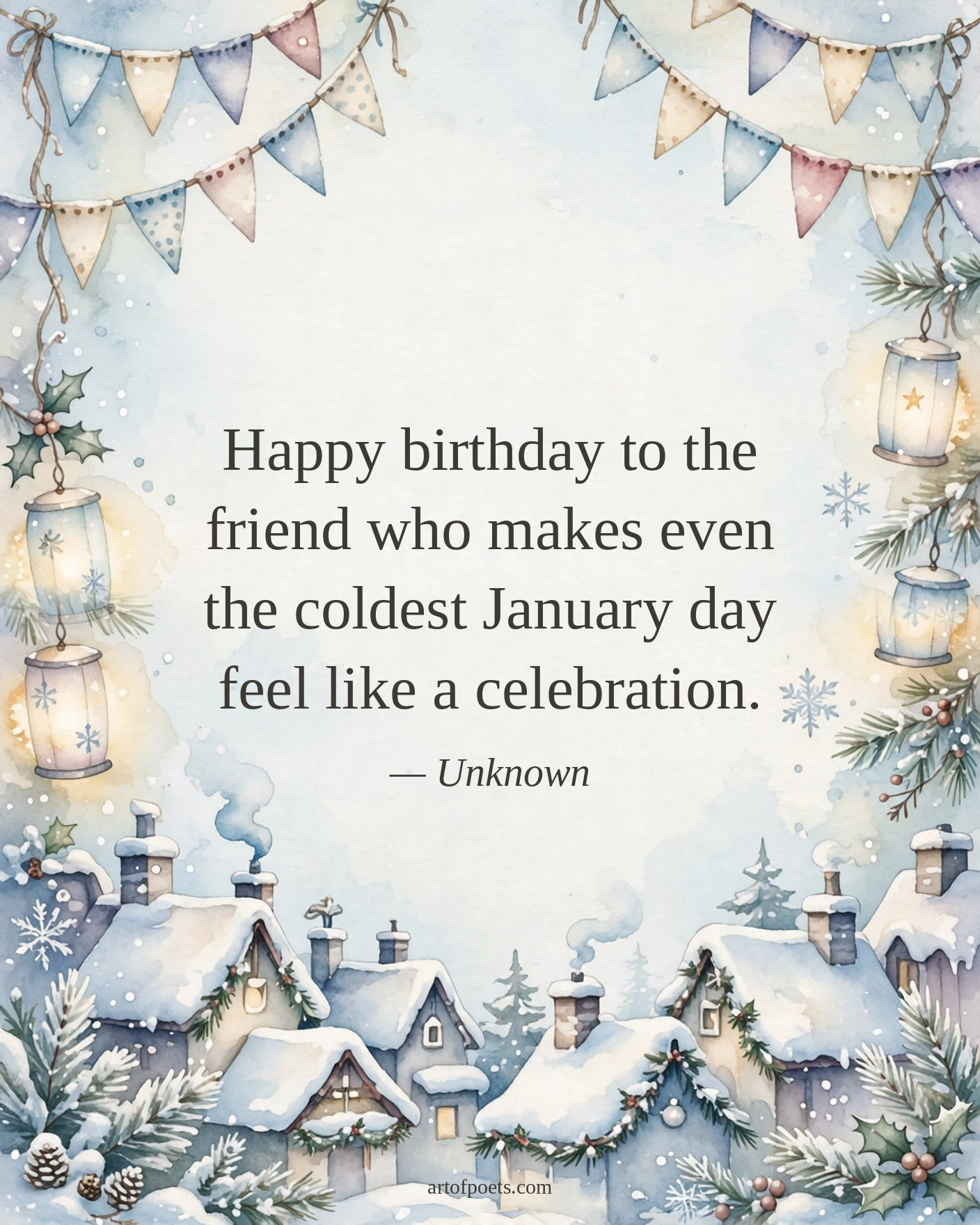 January birthday quote