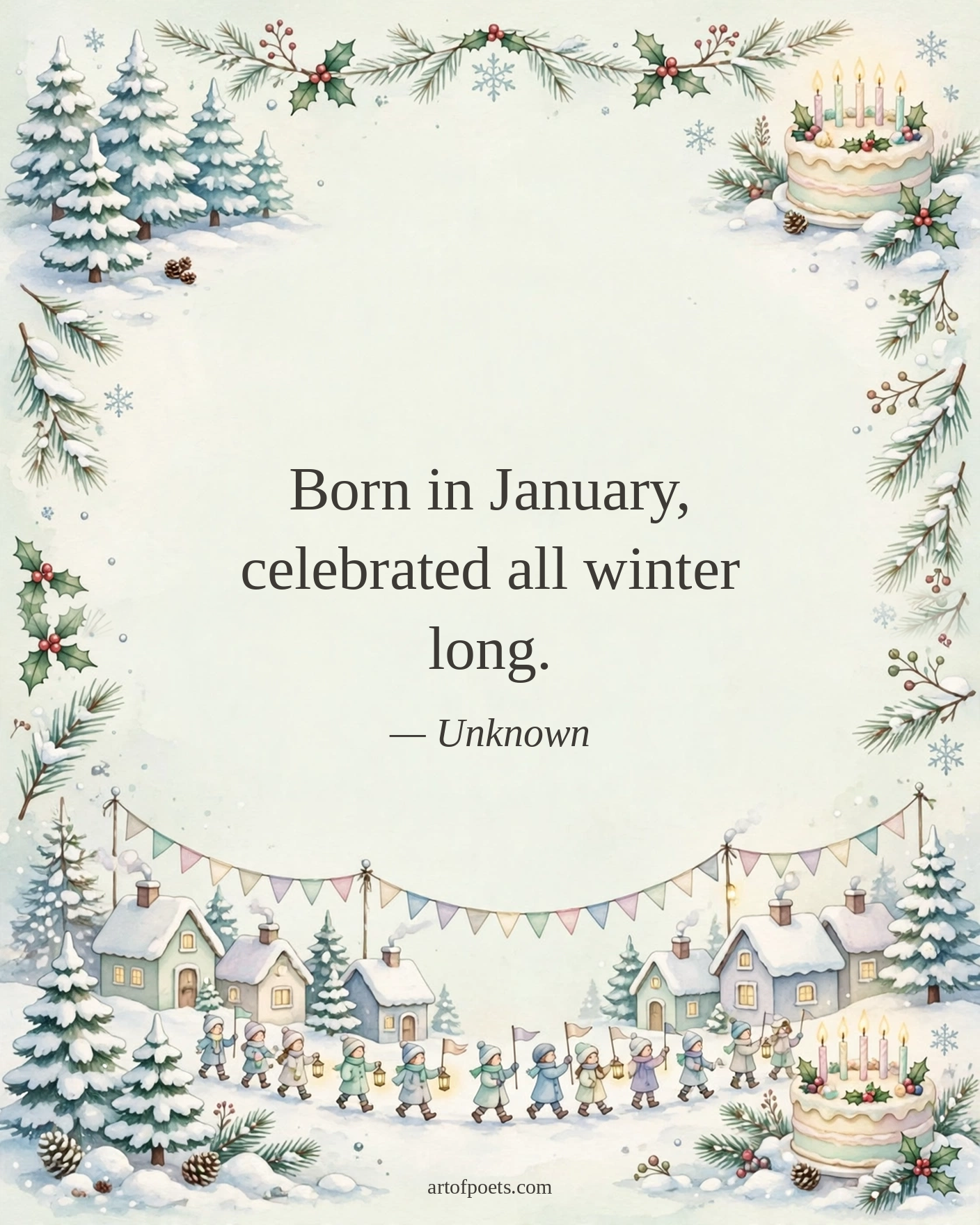 January birthday quote
