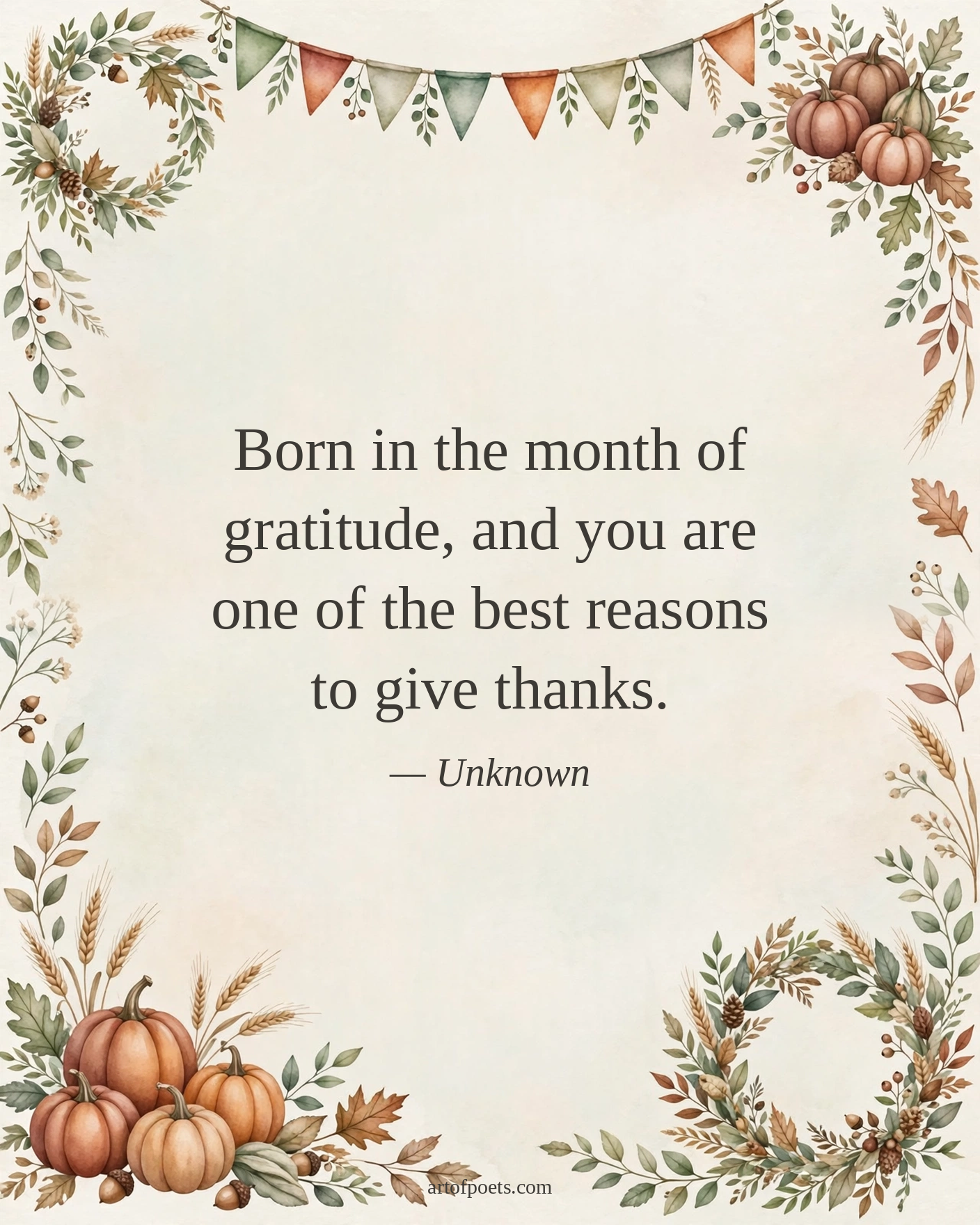 November birthday quote