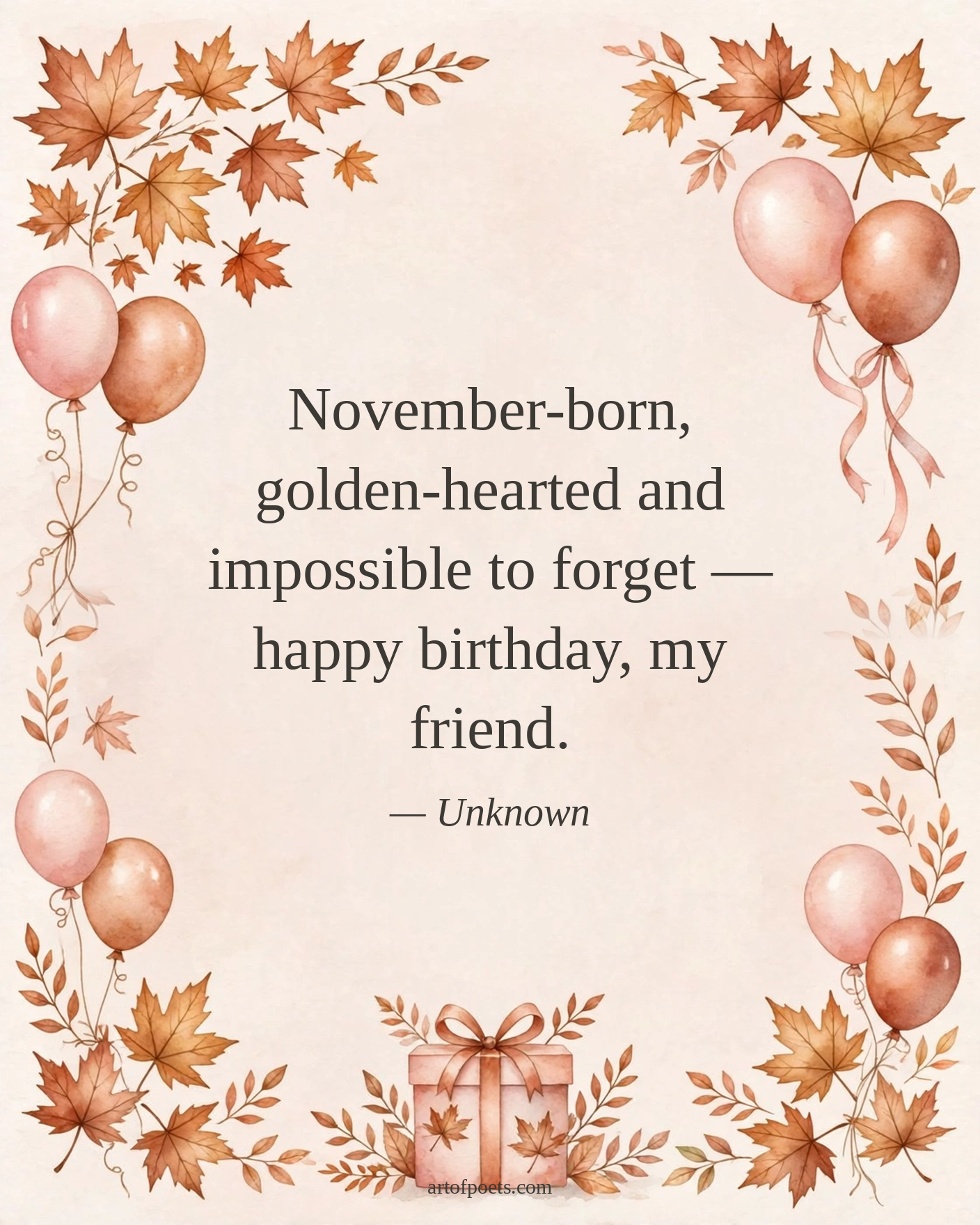 November birthday quote