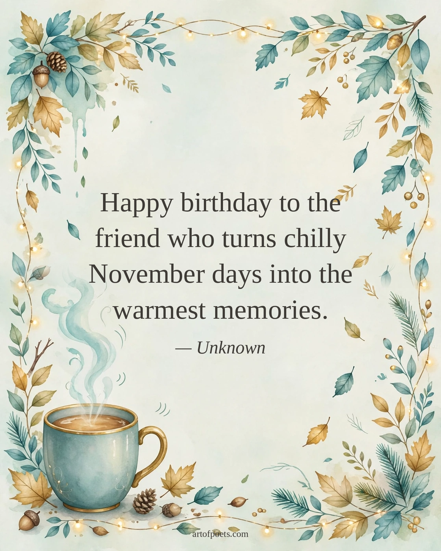 November birthday quote