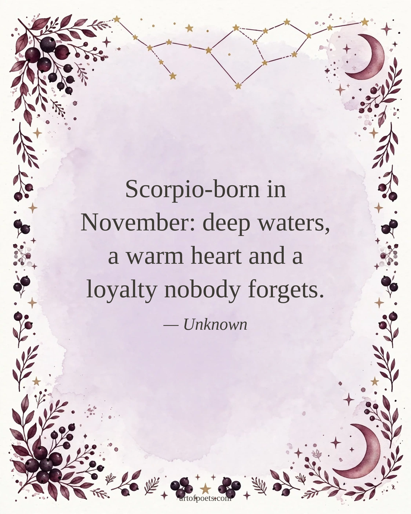 November birthday quote