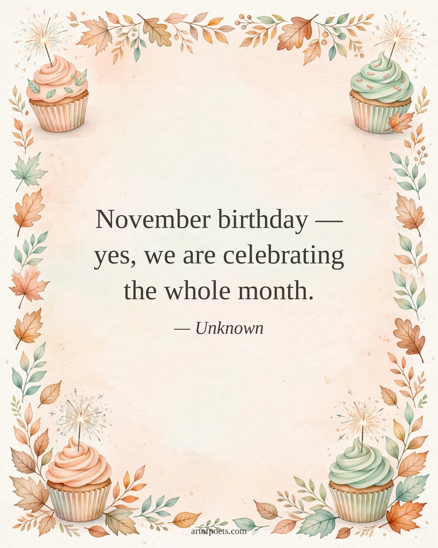 November birthday quote