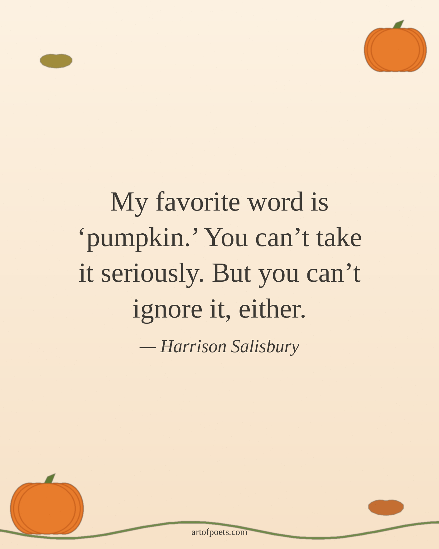 Pumpkin quote