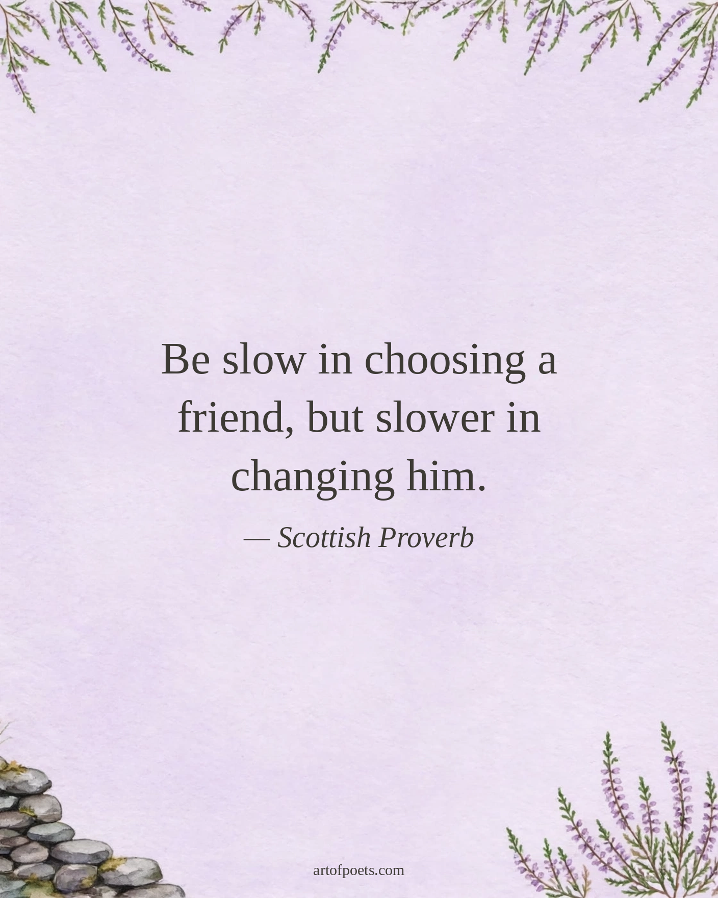 Scottish proverb