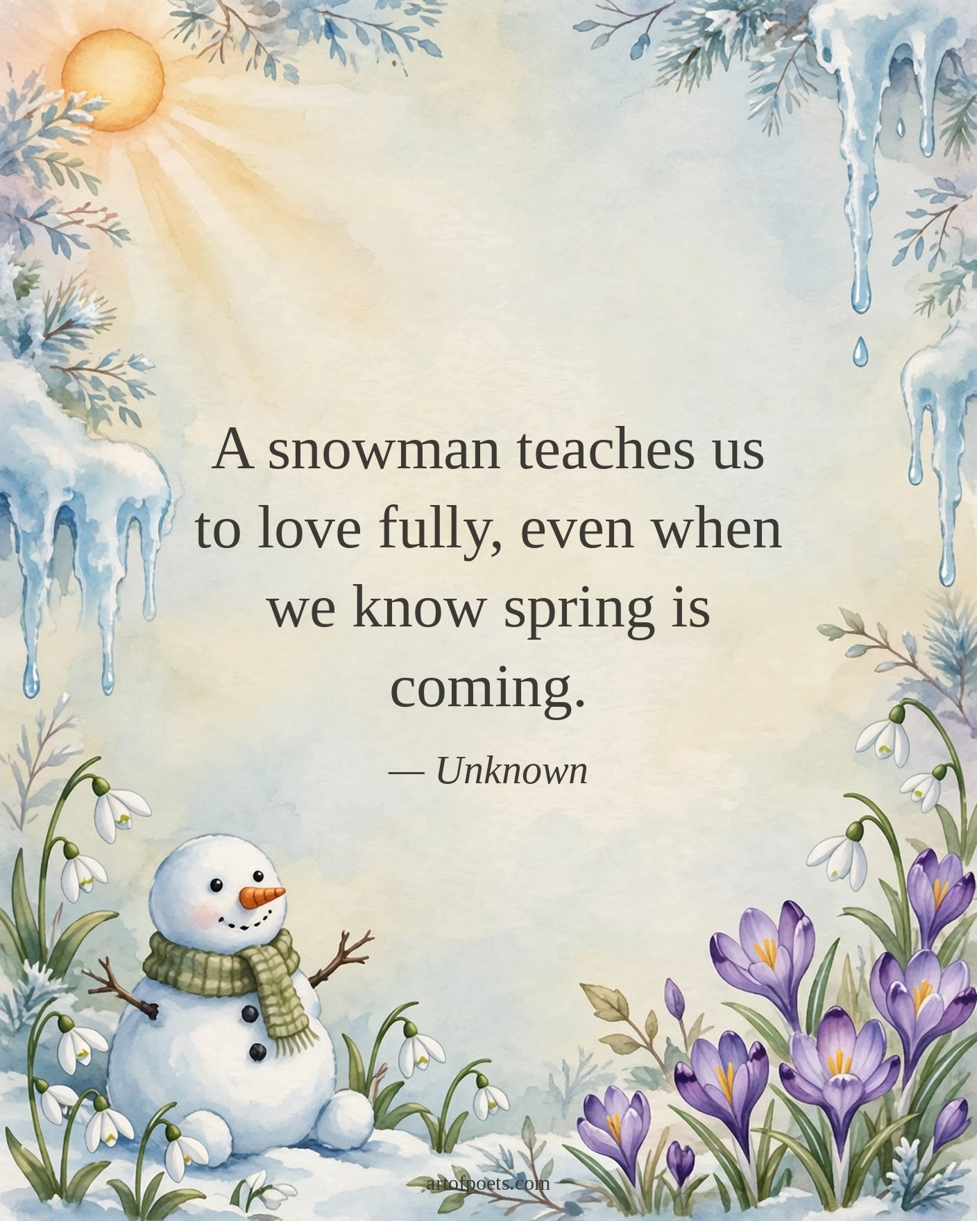 Snowman quote
