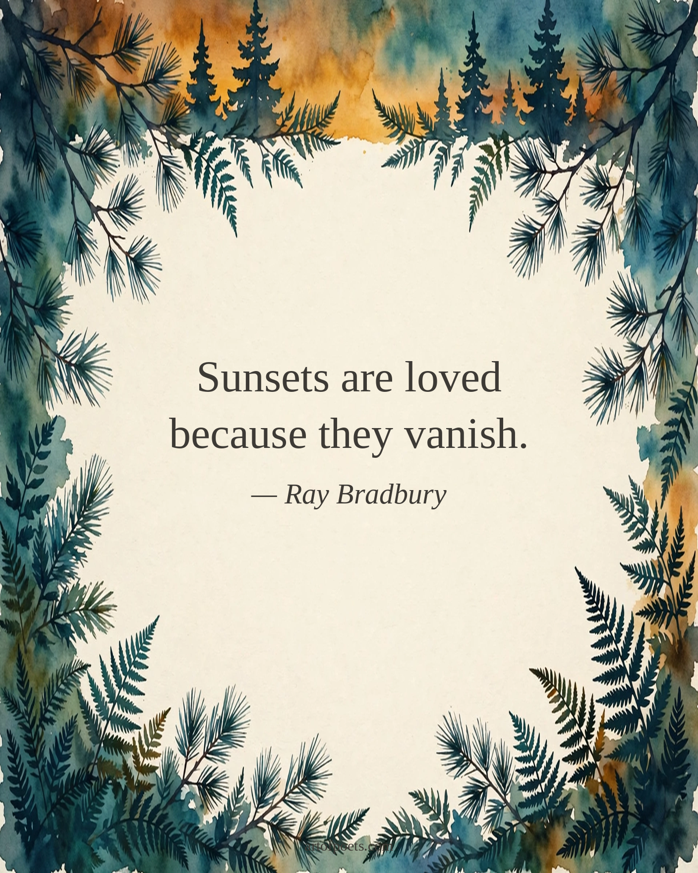 Sunset quote