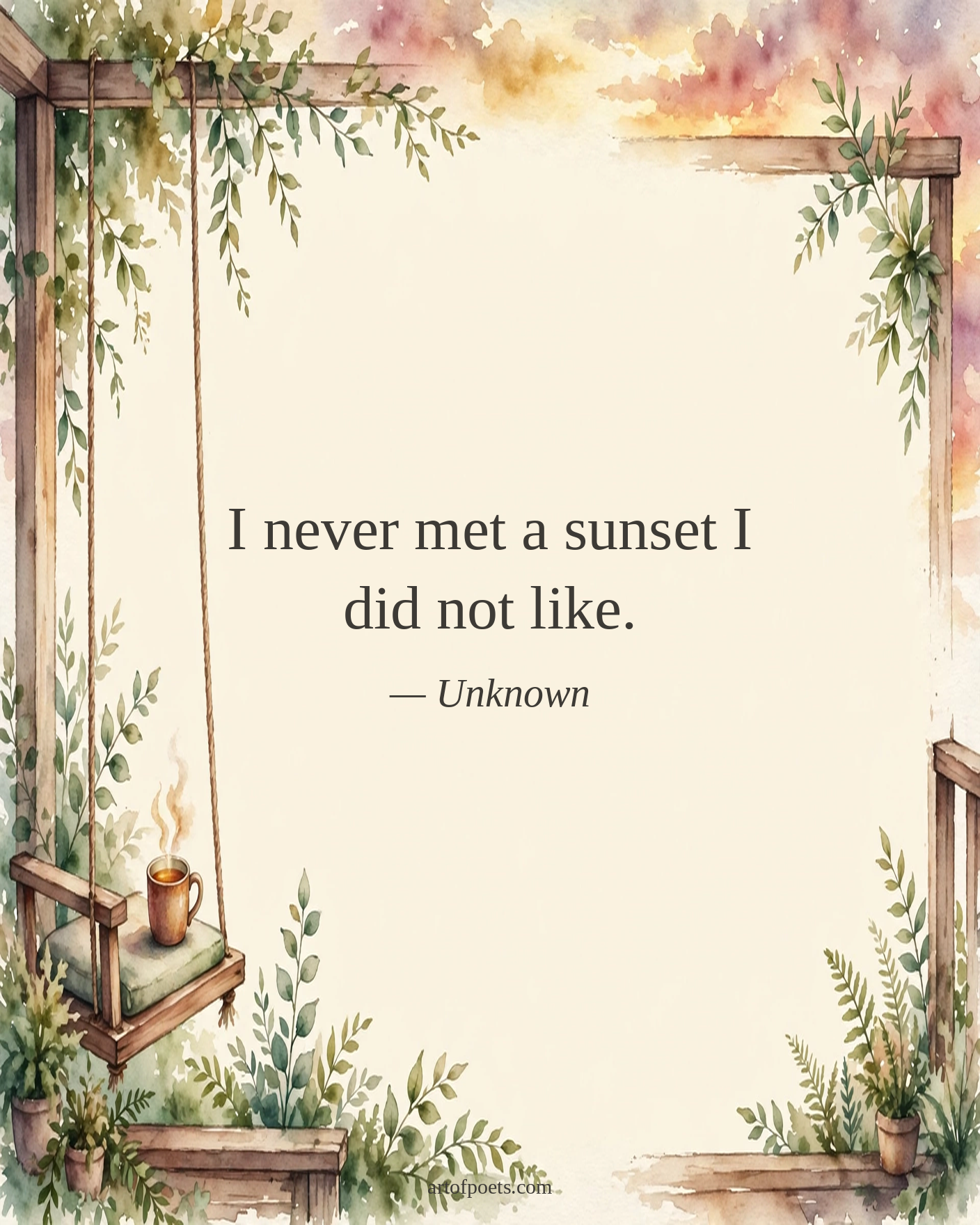 Sunset quote