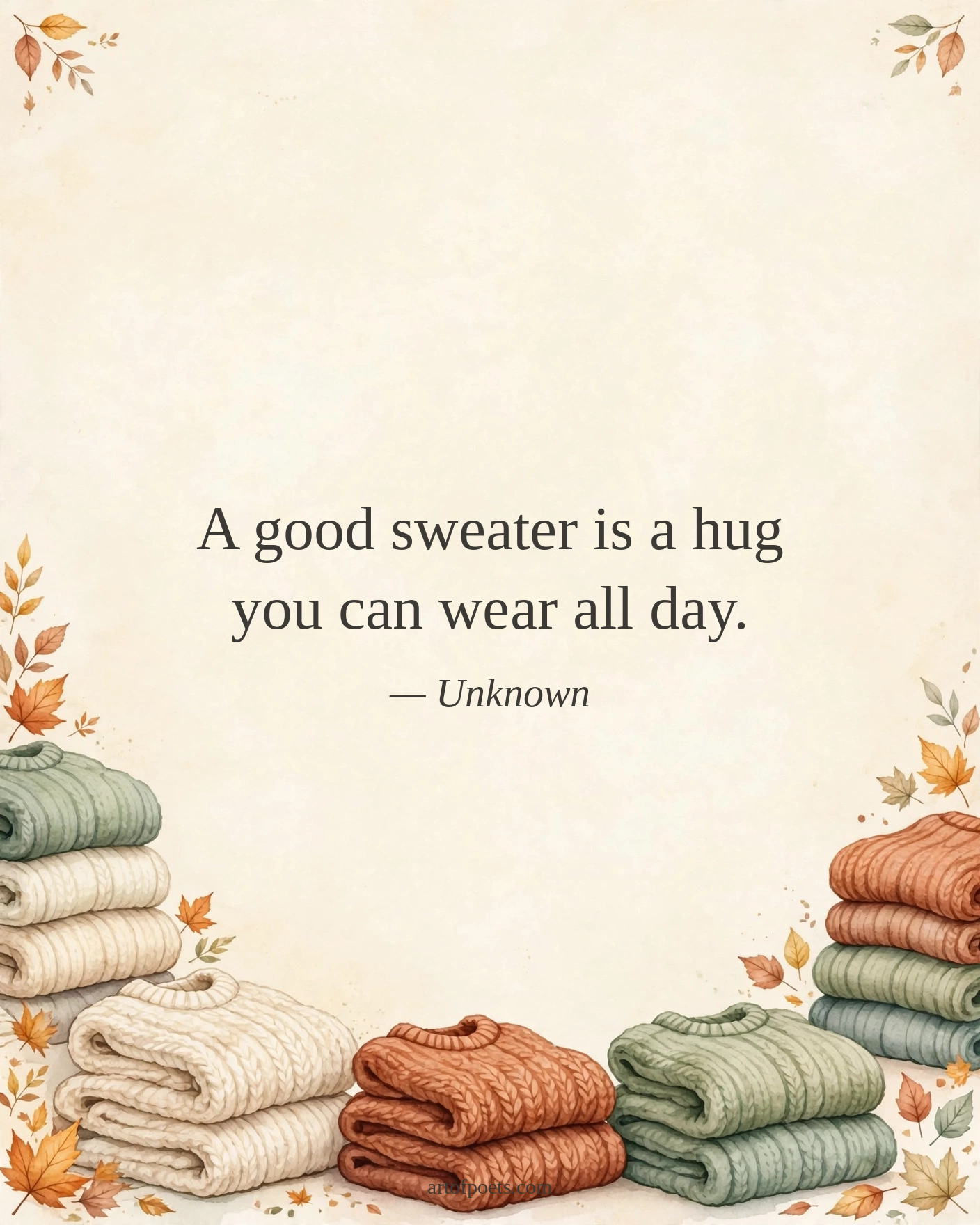 Sweater weather quote