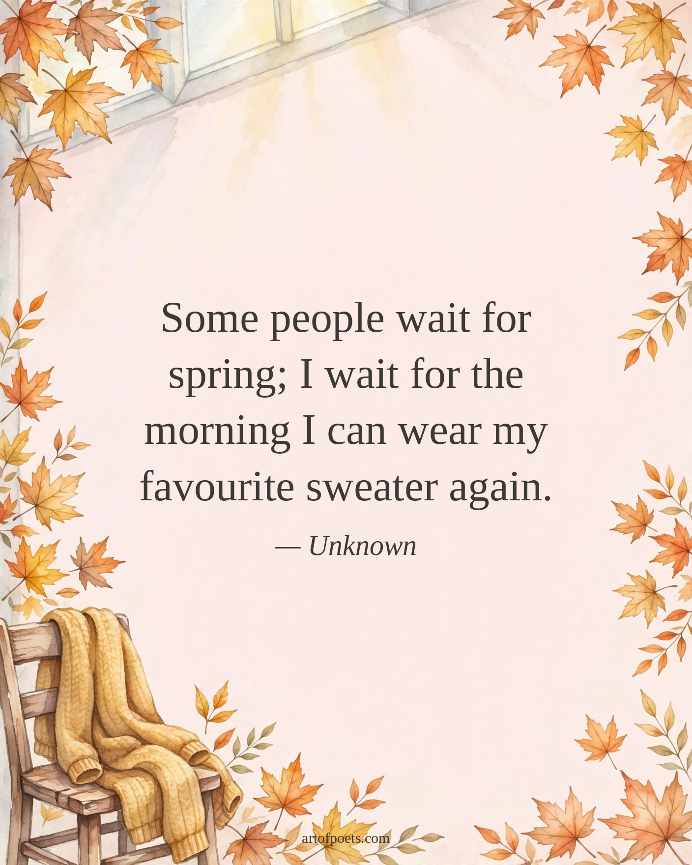 Sweater weather quote