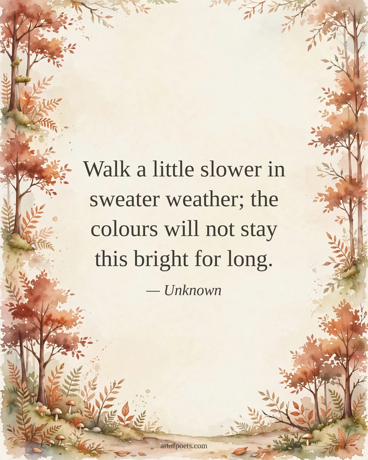 Sweater weather quote