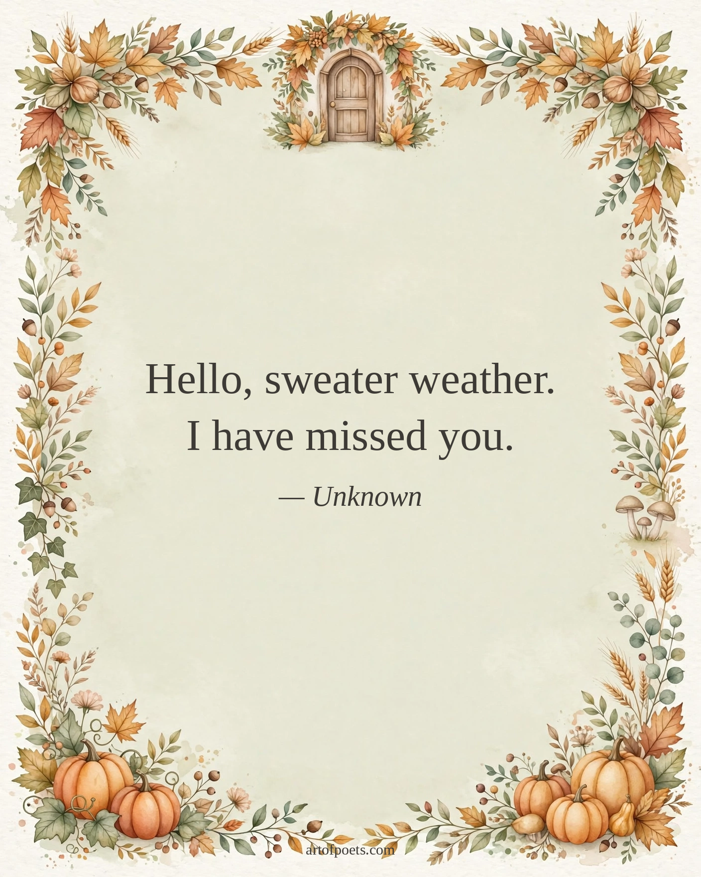 Sweater weather quote