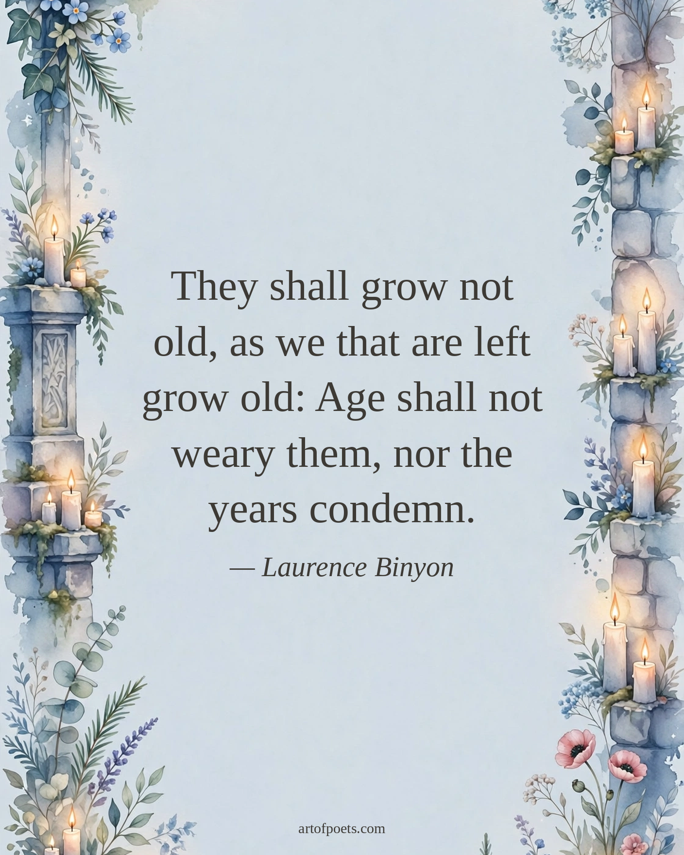Laurence Binyon veterans day quote